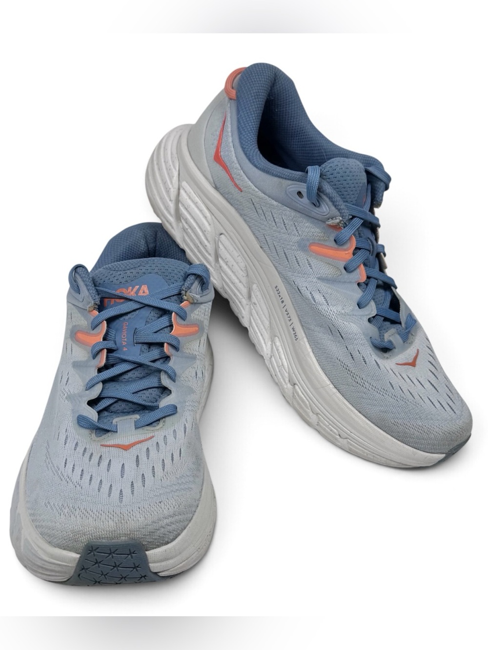 HOKA Gaviota 4 Women’s 8.5 B Blue Fog Plein Air Running Shoes 1123199 BFPA